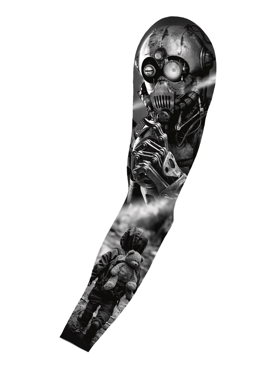 A biomechanical skull with grubs and machinery, an original design by Victor Armero